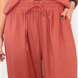 CONJUNTO TOP E CALÇAS ROSA VELHO