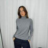 CAMISOLA GOLA ALTA CINZA