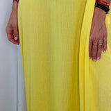 VESTIDO AMARELO PEDRAS