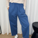 CALÇAS BAGGY SARJA AZUIS