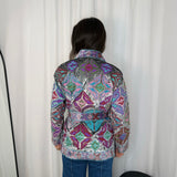 KIMONO VELUDO CINZA COM BORDADOS