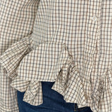CAMISA XADREZ BEGE