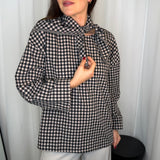 BLUSA VICHY COM LENÇO