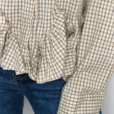 CAMISA XADREZ BEGE