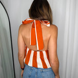TOP HALTER RISCAS TELHA