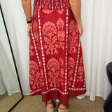 CONJUNTO TOP E SAIA ROSA VELHO