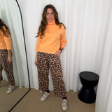 CALÇAS BAGGY ANIMAL PRINT BLUSH