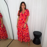 VESTIDO FLORES FOLHOS