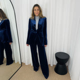BLAZER VELUDO AZUL MARINHO