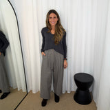 BF - CALÇAS PREGAS PIED POULE