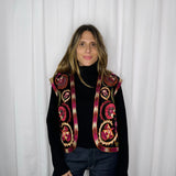 COLETE VELUDO PRETO COM BORDADOS