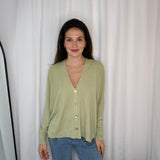 CARDIGAN MALHA VERDE