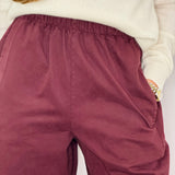 CALÇAS BAGGY BORDEAUX