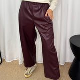 CALÇAS BAGGY ECOPELE BORDEAUX