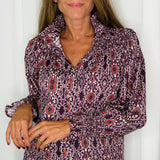 CAMISA GOLA FAVOS BERINGELA ESTAMPADA