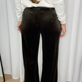 CALÇAS VELUDO CASTANHAS