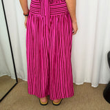 CONJUNTO ROSA E BORDEAUX