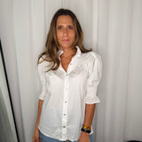CAMISA GOLA FAVOS MANGA CURTA BRANCA