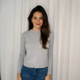 CAMISOLA MALHA DECOTE REDONDO CINZA