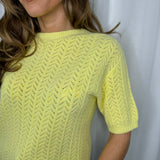 T-SHIRT TRICOT AMARELA