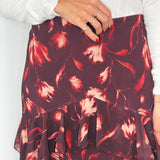 SAIA BORDEAUX ESTAMPADA
