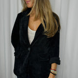 BLAZER VELUDO PRETO