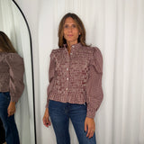 CAMISA FAVOS VICHY BORDEAUX