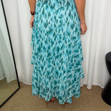 VESTIDO ESTAMPADO TURQUESA