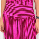 CONJUNTO ROSA E BORDEAUX