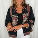 KIMONO PRETO BORDADOS