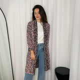 KIMONO MALHA ANIMAL PRINT ROSA