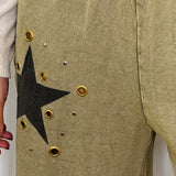 BF - CALÇAS COM LAVAGEM ESTRELAS