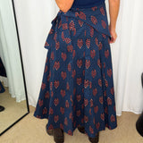 SAIA NAVY ESTAMPADA