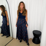 SAIA NAVY ESTAMPADA