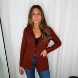 BLAZER MALHA TERRACOTA