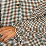 CAMISA VICHY VERDE E TELHA GOLA BABETE