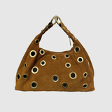 CARTEIRA EM PELE CAMEL COM ELOS