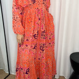 VESTIDO CORAL CORNUCÓPIAS