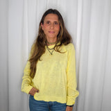 CAMISOLA MALHA ALGODÃO AMARELO