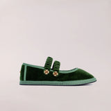 SVETI STEFAN DOUBLE LACE BALLERINA EMERALD