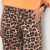 CALÇAS BAGGY ANIMAL PRINT BLUSH