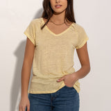 T-SHIRT LINHO AMARELO