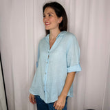 CAMISA LINHO AZUL
