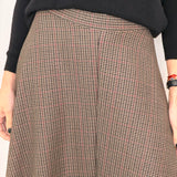 SAIA MIDI PIED POULE BORDEAUX