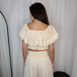 CONJUNTO TOP E CALÇAS LINHO