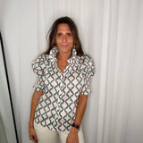 CAMISA GOLA FAVOS VERDE E ROSA
