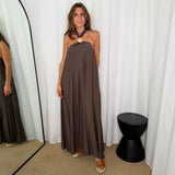 VESTIDO CASTANHO