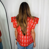 COLETE ESTAMPADO LARANJA