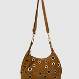 CARTEIRA EM PELE CAMEL COM ELOS