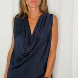 TOP FLUIDO AZUL MARINHO